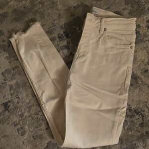 Zara Off-White Denim Pants